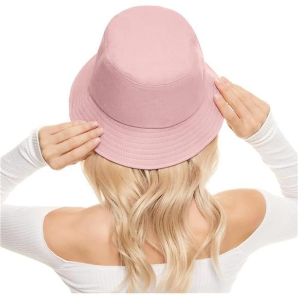 BUCKET Hat for Women Teens Travel Summer G Pink - Picture 3 of 7